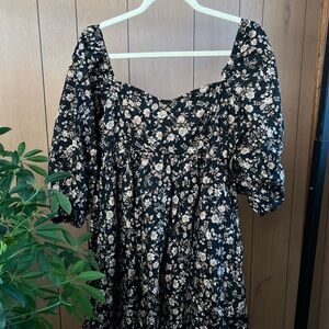 Floral Puff Sleeve Dress